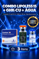 LIPOLESS 15mg (4 ampolas) + GHKCU ZEPTRA 100MG (AGUA BAC INCLUSO)