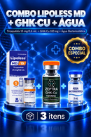 LIPOLESS 15mg MD + GHKCU ZEPTRA 100MG (AGUA BAC INCLUSO)